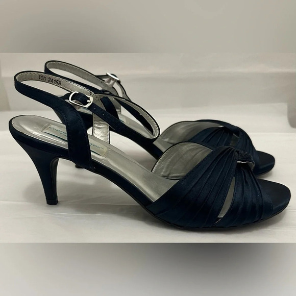 Dyeables Women’s Matilda Heel Navy Sandal Size 10 - Picture 1 of 8